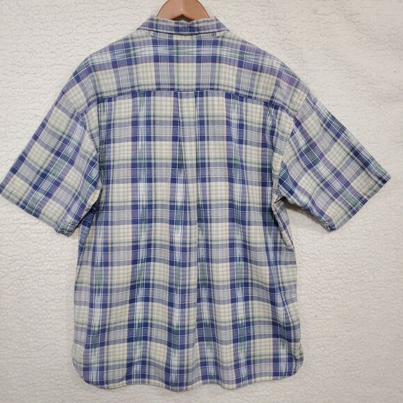 VAN HEUSEN Heavy weight cotton short sleeves southwest style XL Made in India - Picture 4 of 16